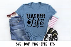 Teacher life SVG. Funny teacher quote. Teachers Day design Product Image 2