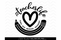Teacher SVG, School Svg, Teacher quote SVG, Teacher Life Svg Product Image 2