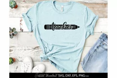 Teacher SVG, School Svg, Teacher quote SVG TEACHER LIFE Product Image 1