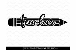 Teacher SVG, School Svg, Teacher quote SVG TEACHER LIFE Product Image 2