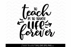 Teacher SVG, School Svg, Teacher quote SVG TEACHER LIFE Product Image 2