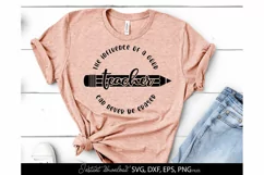 Teacher SVG, School Svg, Teacher quote SVG TEACHER LIFE Product Image 1