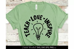 Teacher SVG, School Svg, Teacher quote SVG TEACHER LIFE Product Image 1