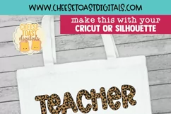 Leopard Print Teacher SVG | Teacher Of All The Things Product Image 2