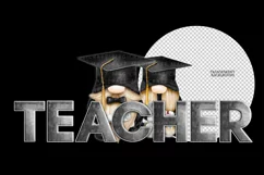 Teacher Gnomes PNG, watercolor teacher gonks sublimation Product Image 2