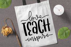 Love Teach Inspire SVG Teacher Gift Quote Product Image 1