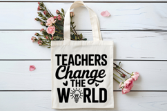 Teachers Change the World SVG | Teacher SVG | Teacher PNG Product Image 4