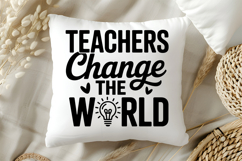 Teachers Change the World SVG | Teacher SVG | Teacher PNG Product Image 5