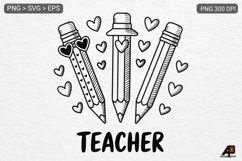 Teacher SVG PNG Sublimation Product Image 1