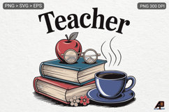 Teacher SVG PNG Sublimation Product Image 1