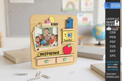 Teachers Miniature Laser Cut | Photo Frame | Gift Idea | CNC Product Image 1