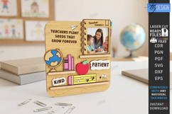 Teachers Miniature Laser Cut | Photo Frame | Gift Idea | CNC Product Image 1