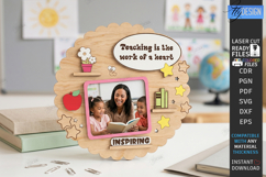 Teachers Miniature Laser Cut | Photo Frame | Gift Idea | CNC Product Image 1