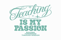 Teaching Is My Passion Vintage Urban Quote Product Image 1