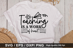 Teaching is a work of heart SVG - Teacher Design Product Image 1