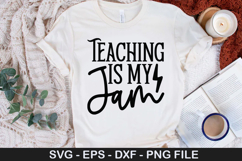 Teaching is my jam SVG - Back to School Design Product Image 1