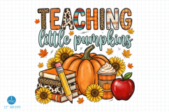 Teaching Little Pumpkins Png Sublimation Design Product Image 1