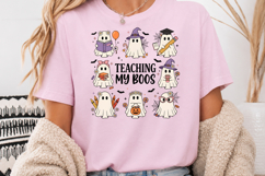 Teaching My Boos Halloween PNG, Teacher Cute Ghost Design Product Image 4