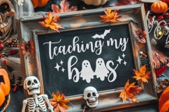 Teaching My Boos SVG - Halloween Teacher Shirt Design Product Image 6