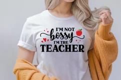 Im not bossy im the teacher SVG, Teacher SVG Design Product Image 2