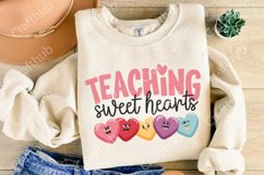 Valentines Day Teacher Sweatshirt, Teaching PNG, Teacher PNG Product Image 3