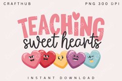 Valentines Day Teacher Sweatshirt, Teaching PNG, Teacher PNG Product Image 1