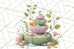 Teacup Garden Clipart, Spring Mini World Png, Tiny Animal Product Image 4