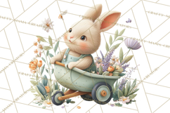 Teacup Garden Clipart, Spring Mini World Png, Tiny Animal Product Image 4