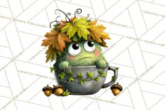 Halloween Teacup Monster Clipart PNG for Stickers Product Image 3