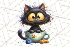 Halloween Teacup Monster Clipart PNG for Stickers Product Image 5