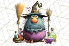 Halloween Teacup Monster Clipart PNG for Stickers Product Image 3
