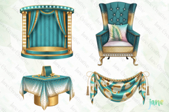 Teal Birthday Clipart Product Image 1