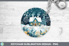GorgeousTeal Christmas Keychain design.