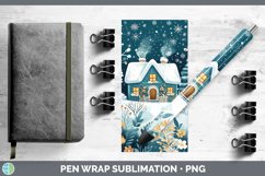 GorgeousTeal Christmas Pen Wrap design.