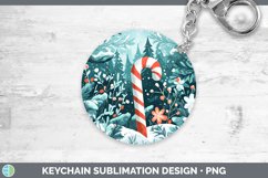 GorgeousTeal Christmas Keychain design.