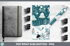 GorgeousTeal Christmas Pen Wrap design.