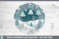 GorgeousTeal Christmas Wind Spinner design.