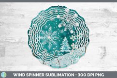 GorgeousTeal Christmas Wind Spinner design.