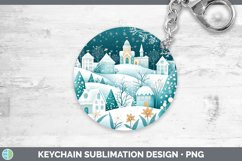 GorgeousTeal Christmas Keychain design.