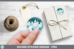 GorgeousTeal Christmas Stickers design.