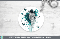 GorgeousTeal Drips Keychain design.