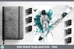 GorgeousTeal Drips Pen Wrap design.