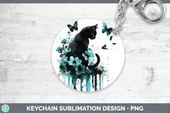 GorgeousTeal Drips Keychain design.