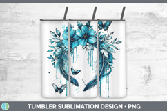 GorgeousTeal Drips Tumbler design.