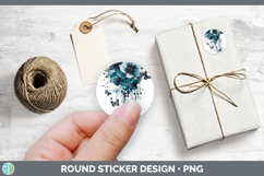 GorgeousTeal Drips Stickers design.