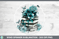 GorgeousTeal Drips Wind Spinner design.