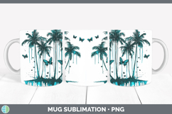 GorgeousTeal Drips BS01 Mug Wrap design.