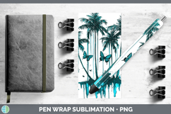 GorgeousTeal Drips BS01 Pen Wrap design.