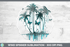 GorgeousTeal Drips BS01 Wind Spinner design.