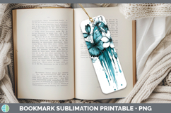 GorgeousTeal Drips BS01 Bookmark design.